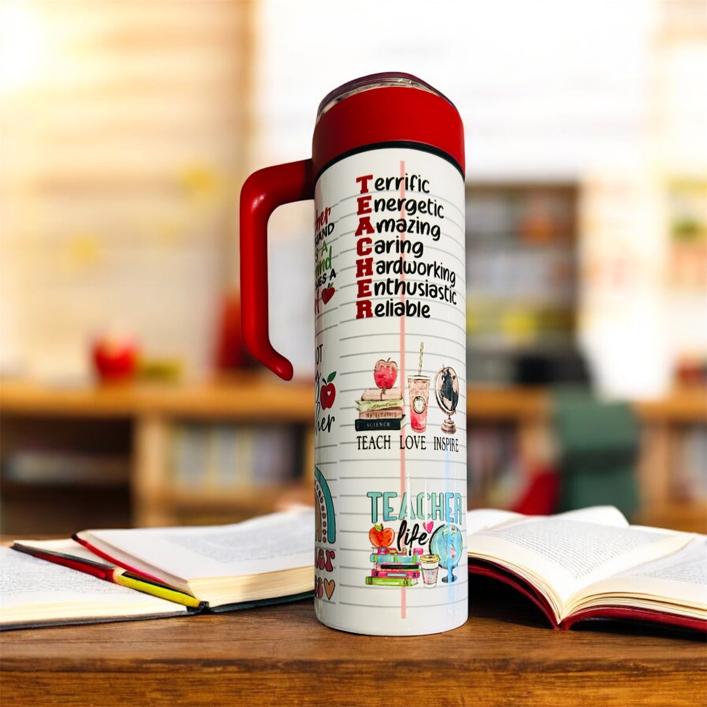 Tumbler: 20oz Insulated Tumbler - The Influence of a Good Teacher