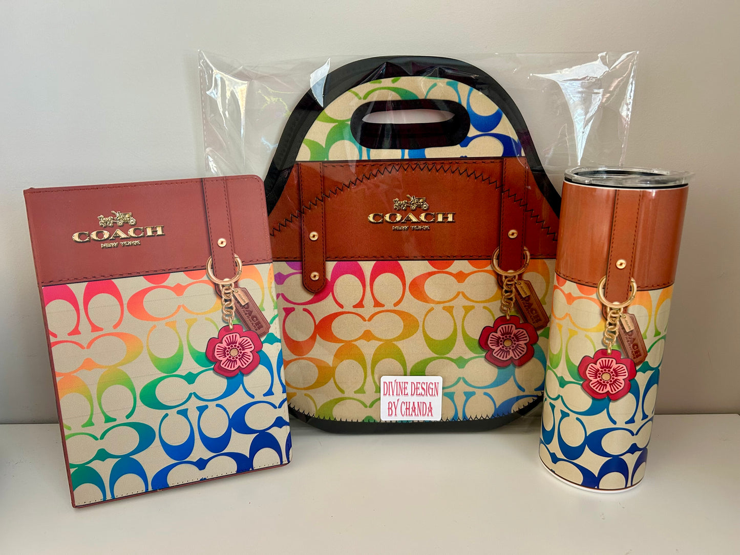 Tumbler: Custom Designed Set: Journal, Tumbler and Lunch Bag