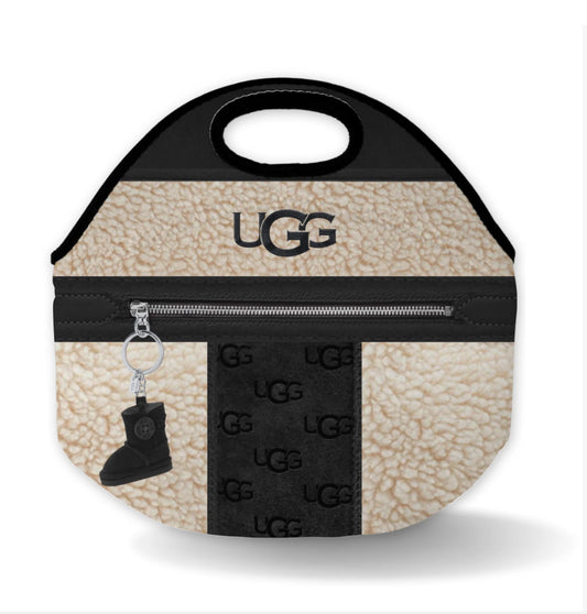 U. Black Designer Inspired Lunch Bag