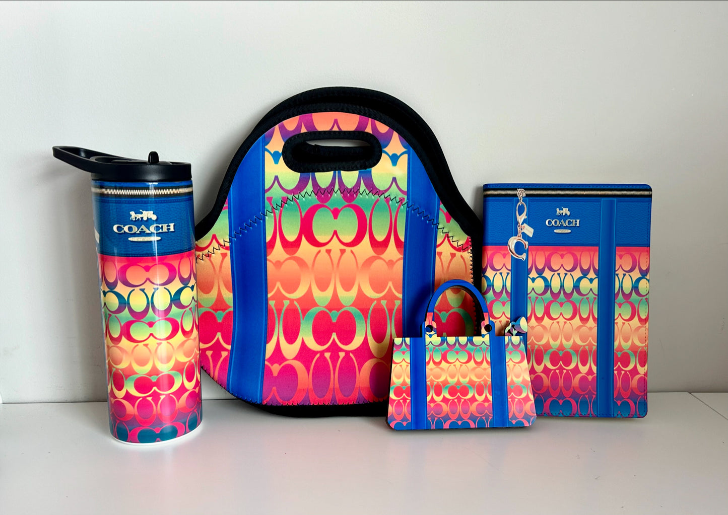 Custom Designed Set: Journal, Tumbler and Lunch Bag